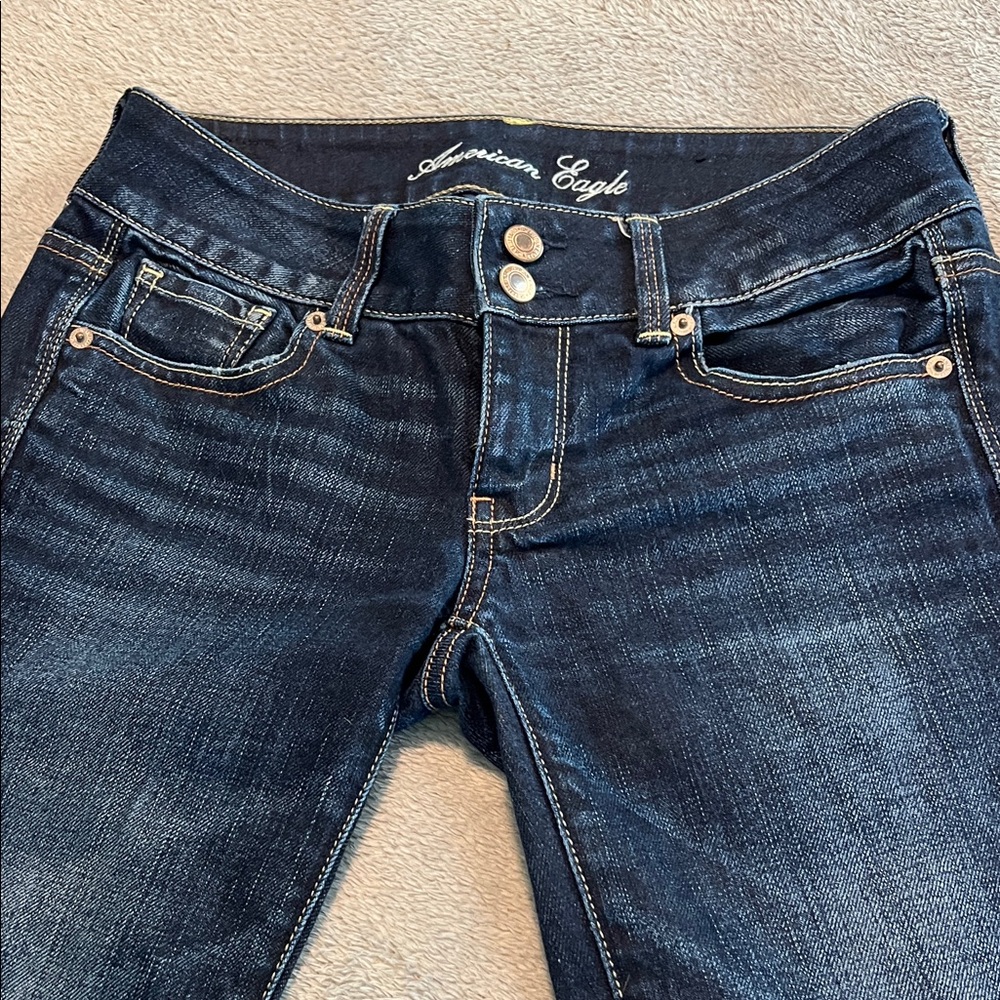 American Eagle Outfitters Women's Deep Indigo Skinny Jeans
